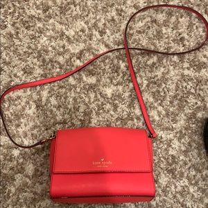 Red Kate spade cross body bag